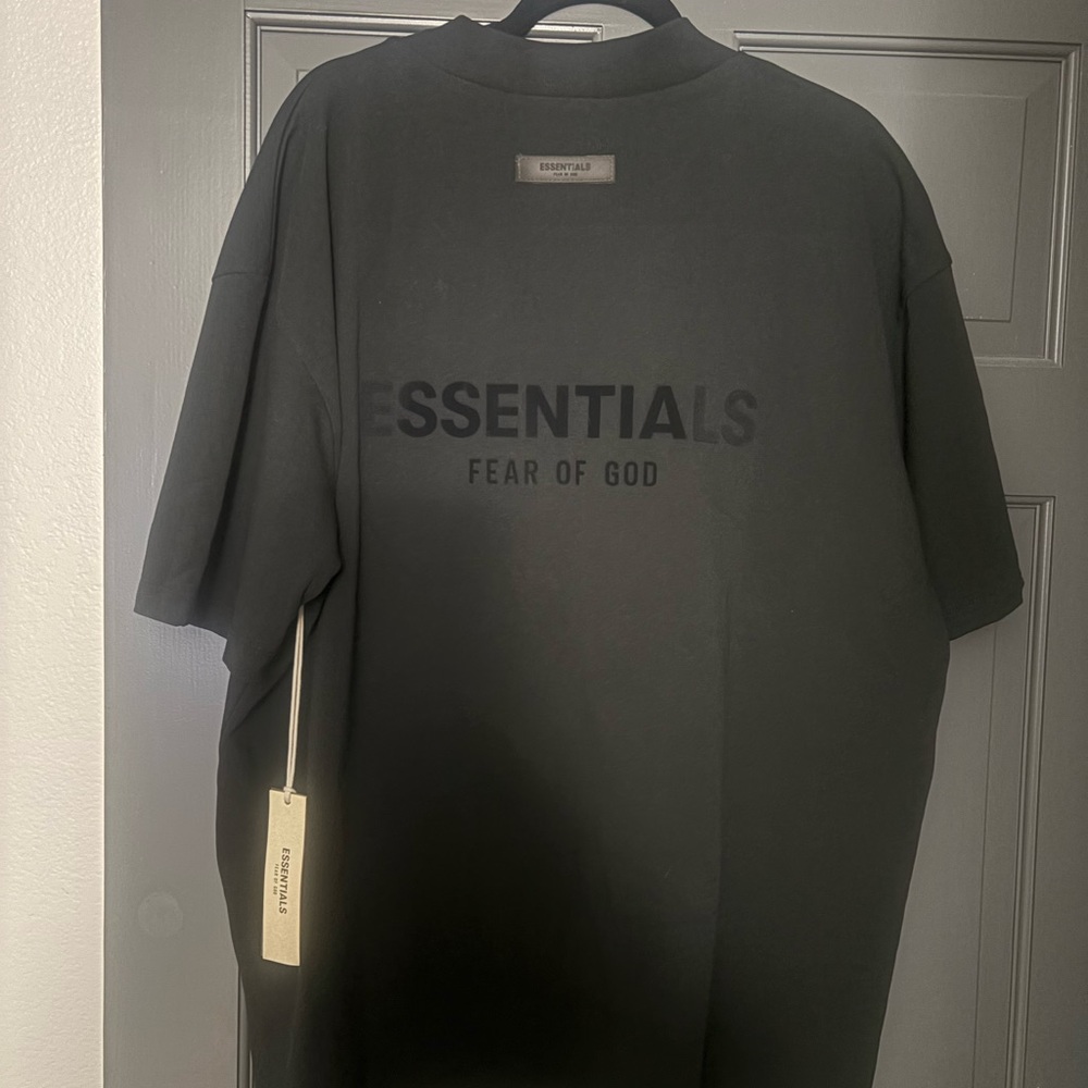 Fear of God Essentials Black Short Sleeve Tee